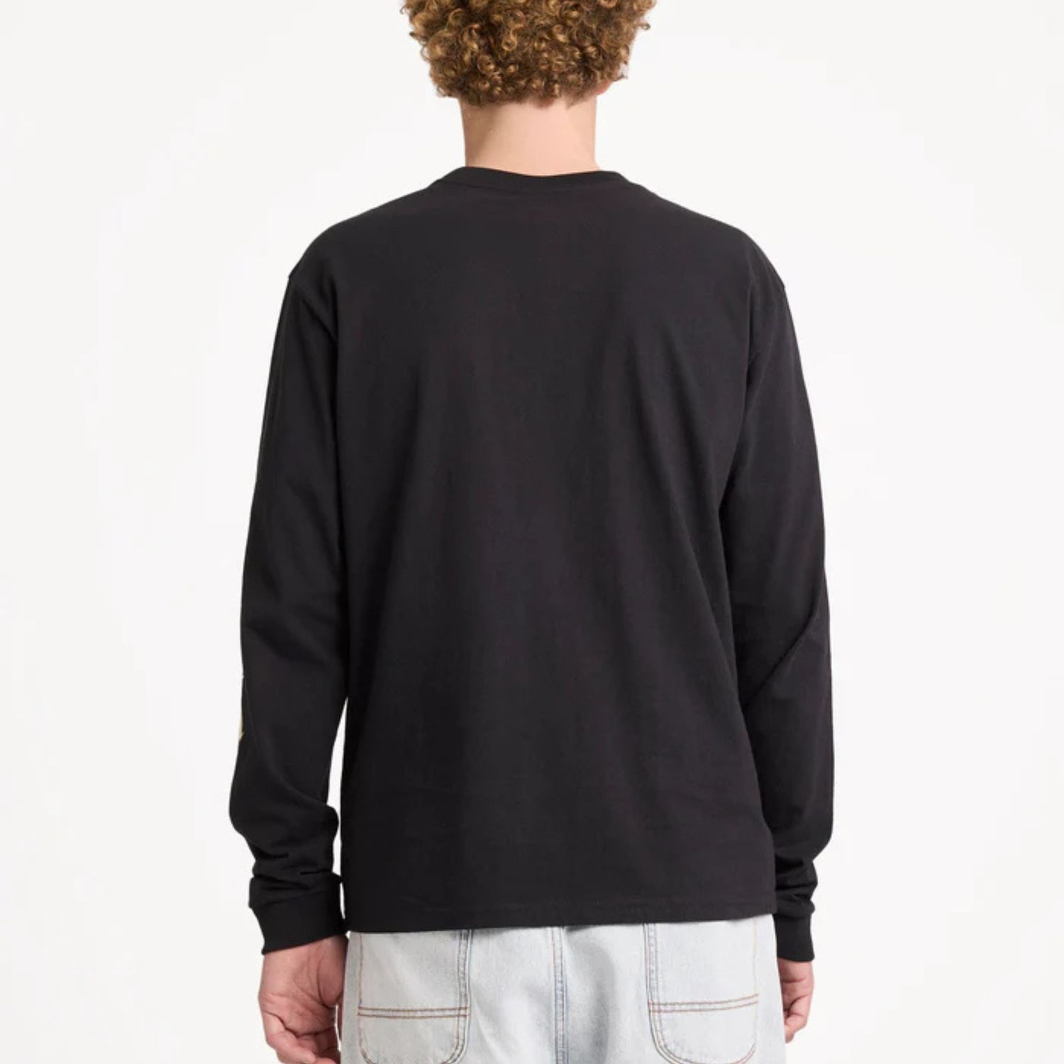 RVCA MENS RETRACT LS TEE - BLACK