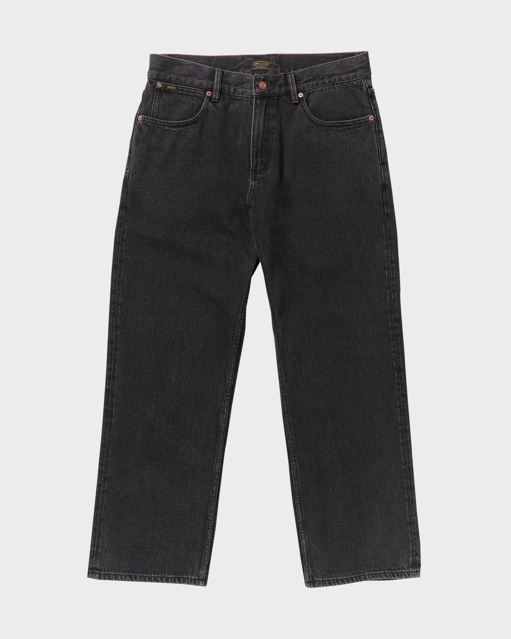 RVCA MENS AMERICANA DAYSHIFT DENIM JEAN - BLACK RINSE