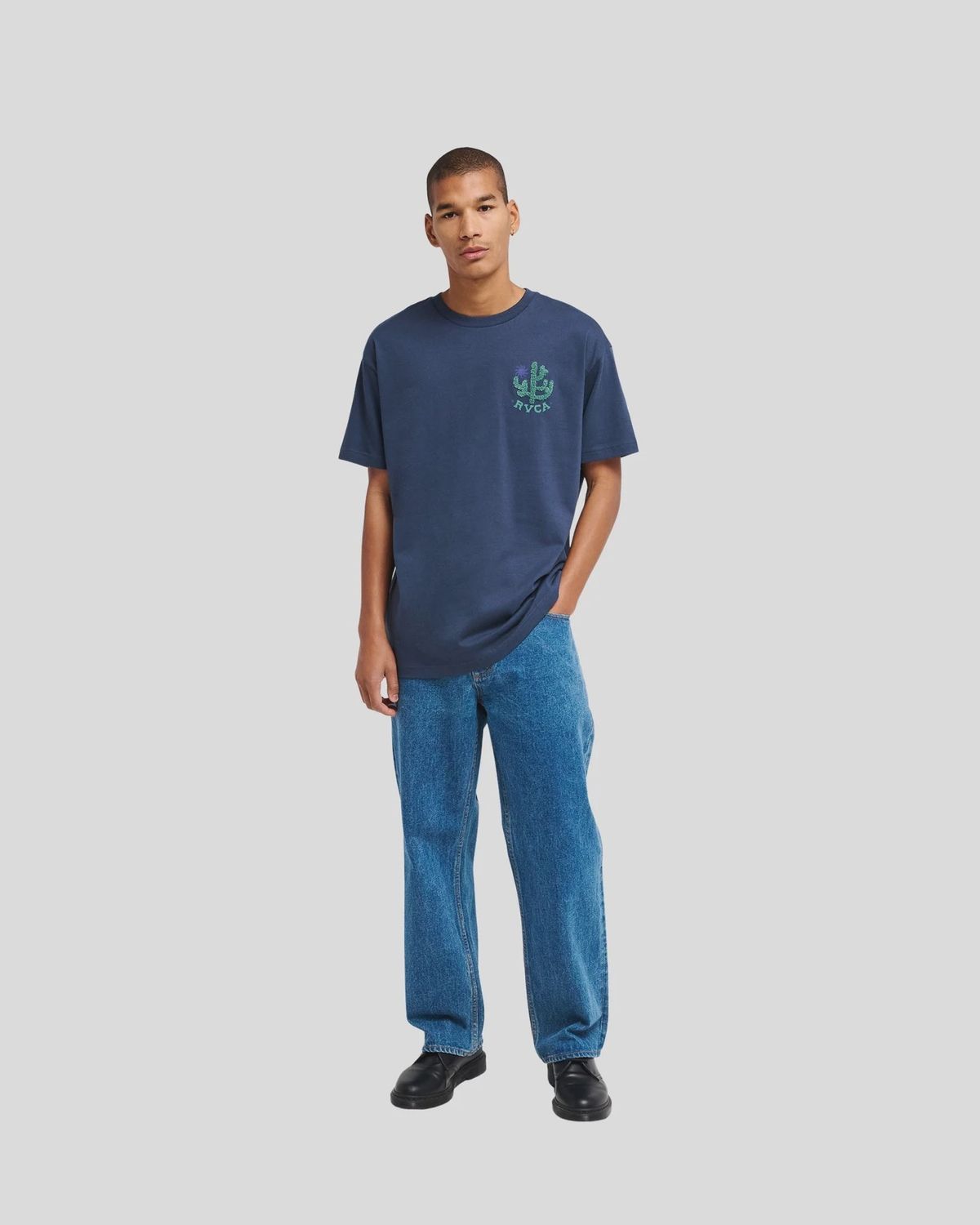 RVCA MENS AMERICANA DAYSHIFT DENIM JEAN - BLUE COLLAR