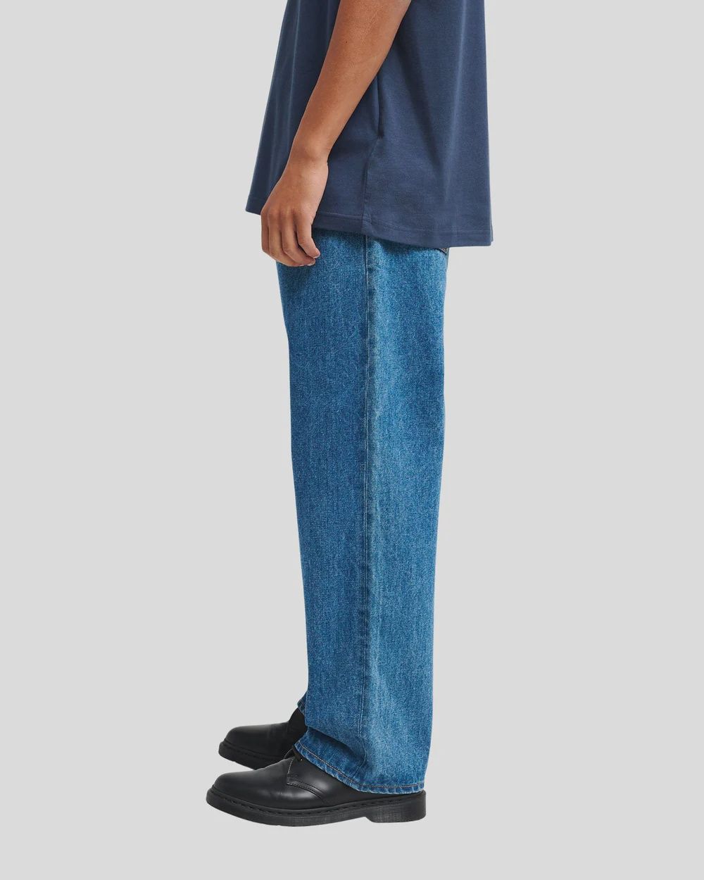 RVCA MENS AMERICANA DAYSHIFT DENIM JEAN - BLUE COLLAR
