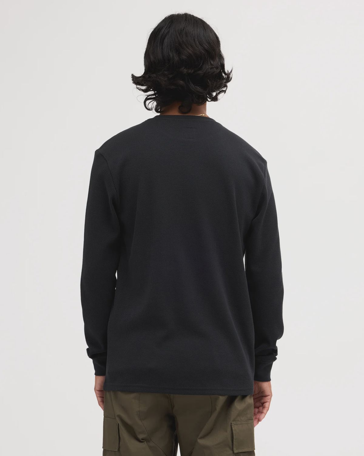 RVCA MENS DAYSHIFT THERMAL LS TOP - BLACK