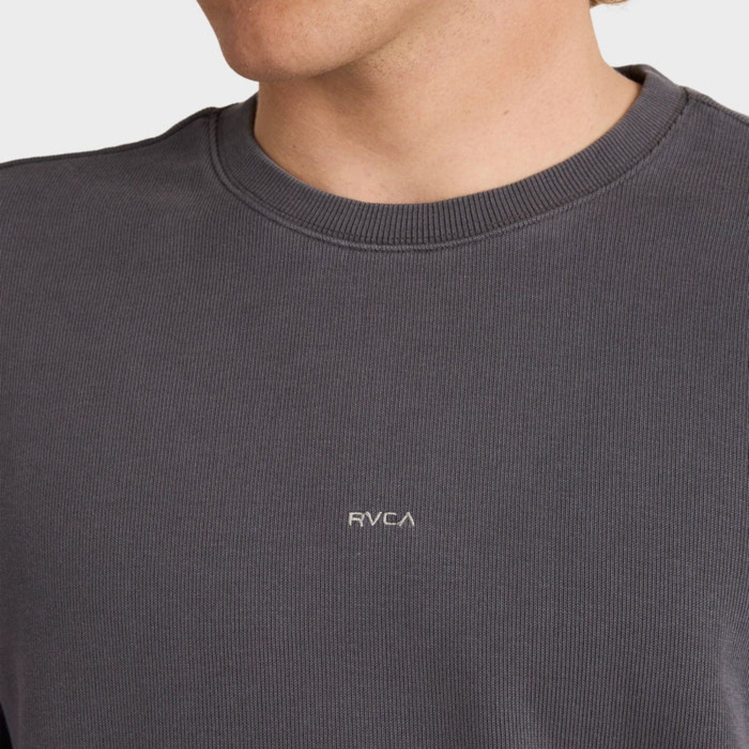 RVCA MENS LITTLE RVCA CREW - GARAGE BLUE