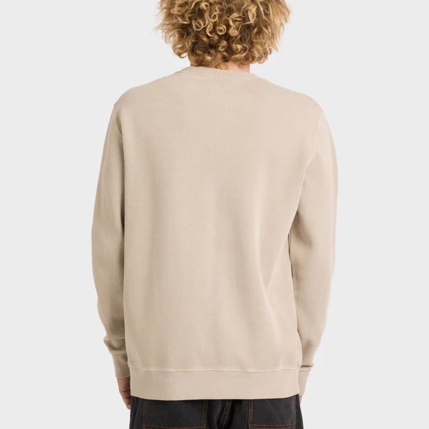 RVCA MENS LITTLE RVCA CREW - LIGHT KHAKI