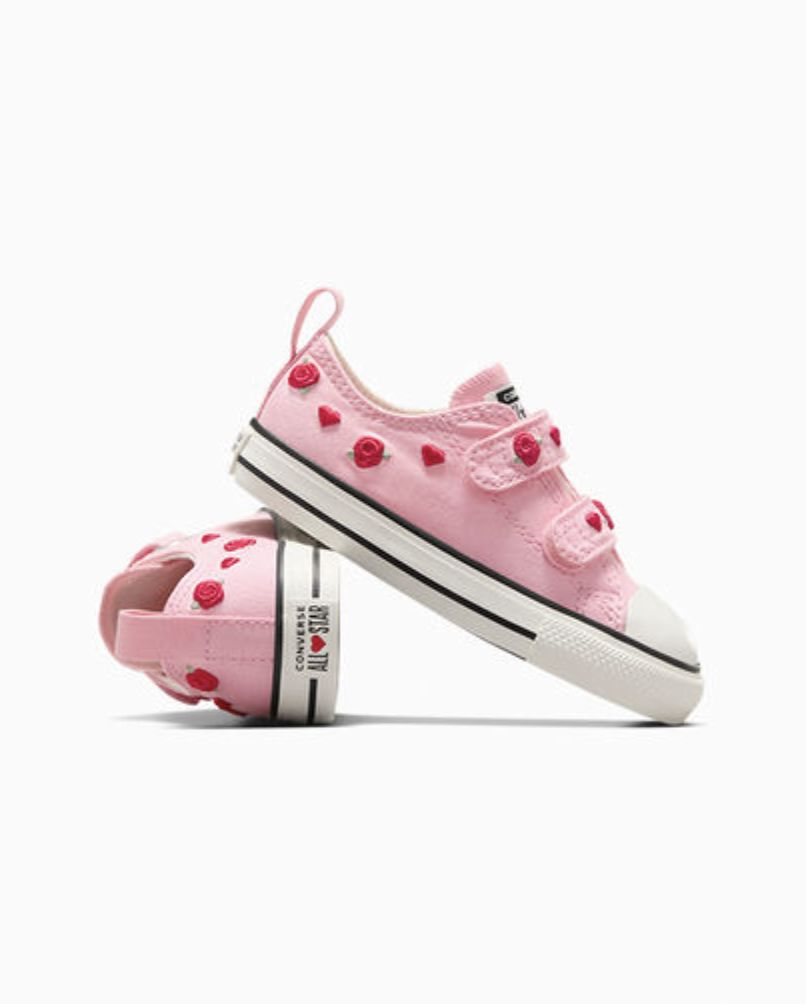 CONVERSE INFANT CT VALENTINES 2V LOW - VINTAGE WHITE/NEW FOUND BLOOM