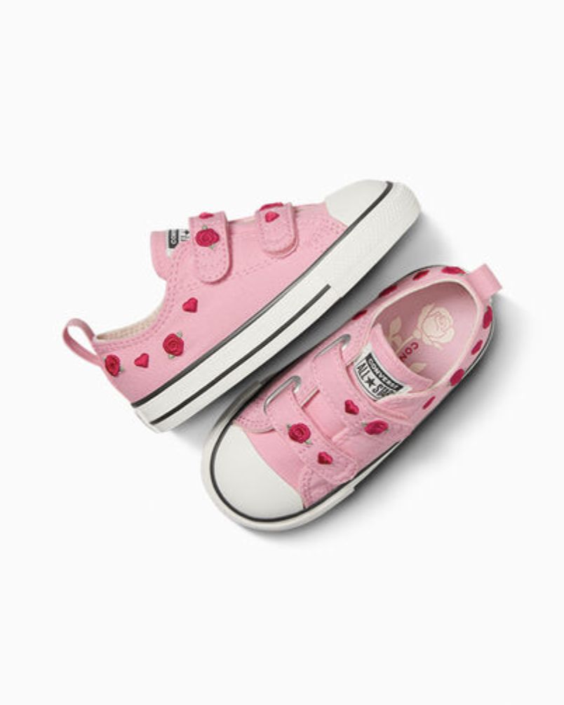 CONVERSE INFANT CT VALENTINES 2V LOW - VINTAGE WHITE/NEW FOUND BLOOM