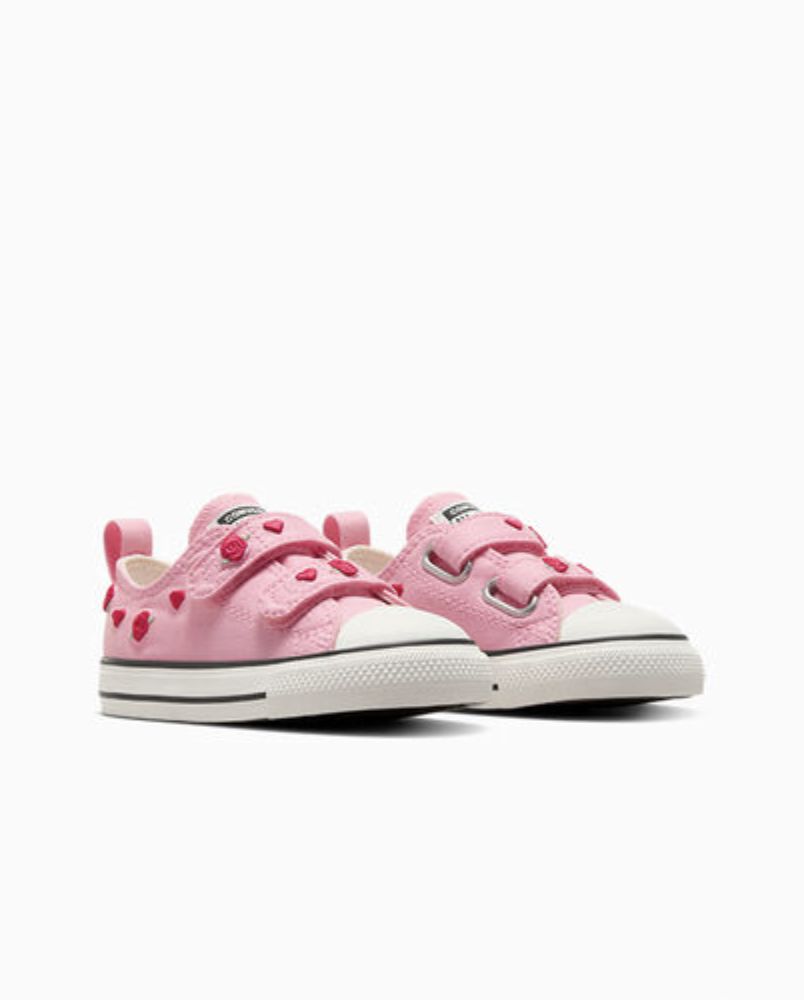 CONVERSE INFANT CT VALENTINES 2V LOW - VINTAGE WHITE/NEW FOUND BLOOM