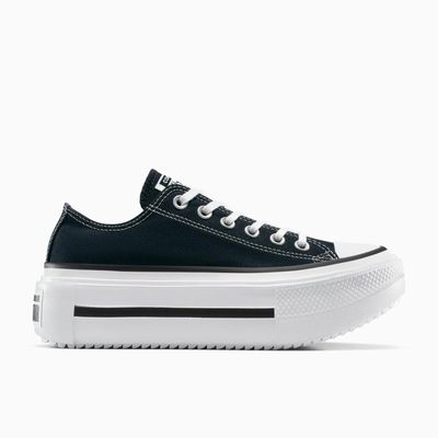 CONVERSE UNISEX CT LIFT DOUBLE STACK LOW - BLACK/WHITE/BLACK