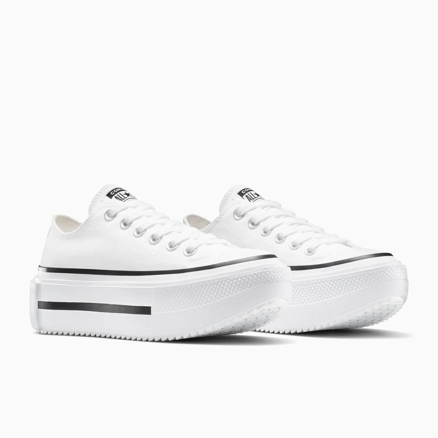 CONVERSE UNISEX CT LIFT DOUBLE STACK LOW - WHITE/BLACK/WHITE