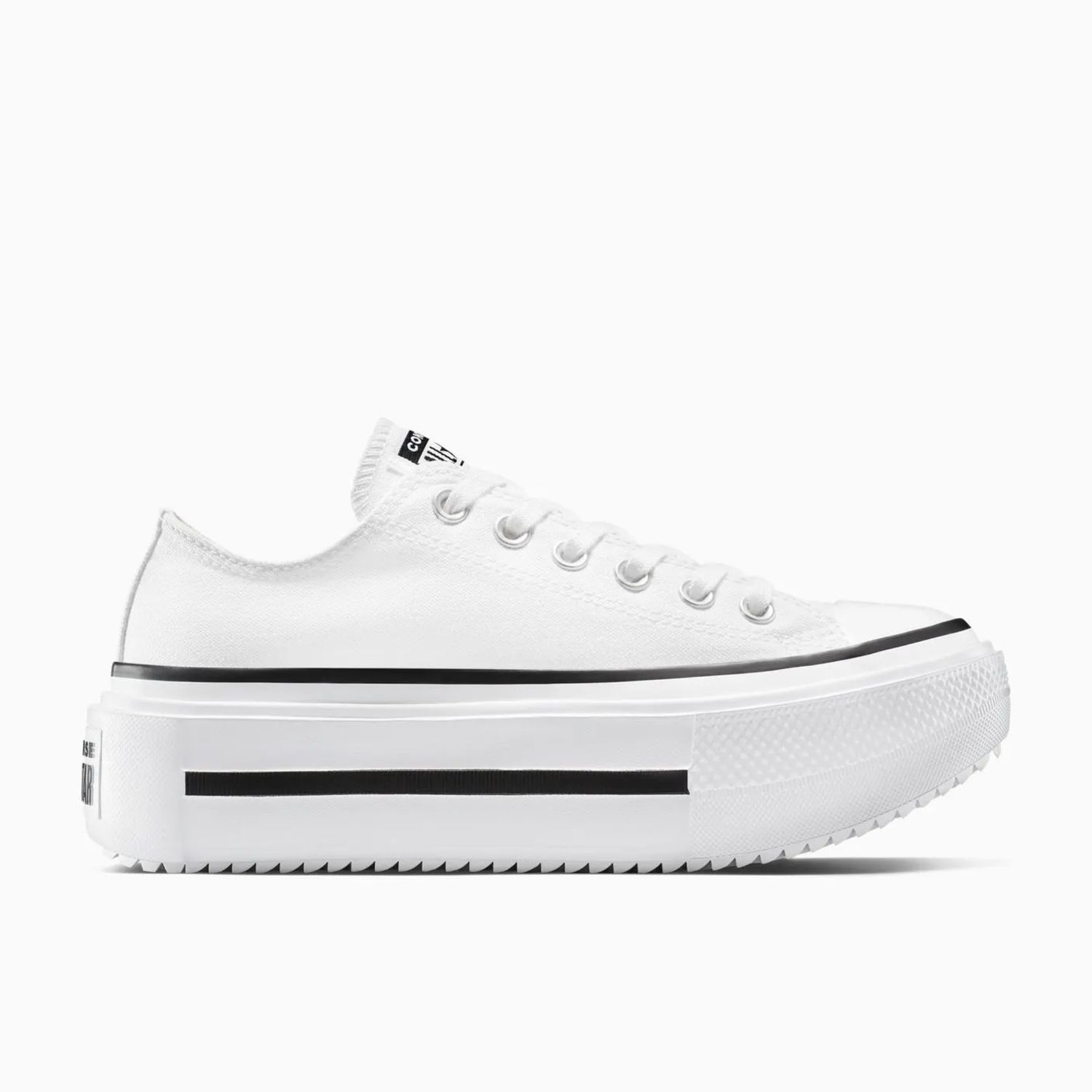 CONVERSE UNISEX CT LIFT DOUBLE STACK LOW - WHITE/BLACK/WHITE