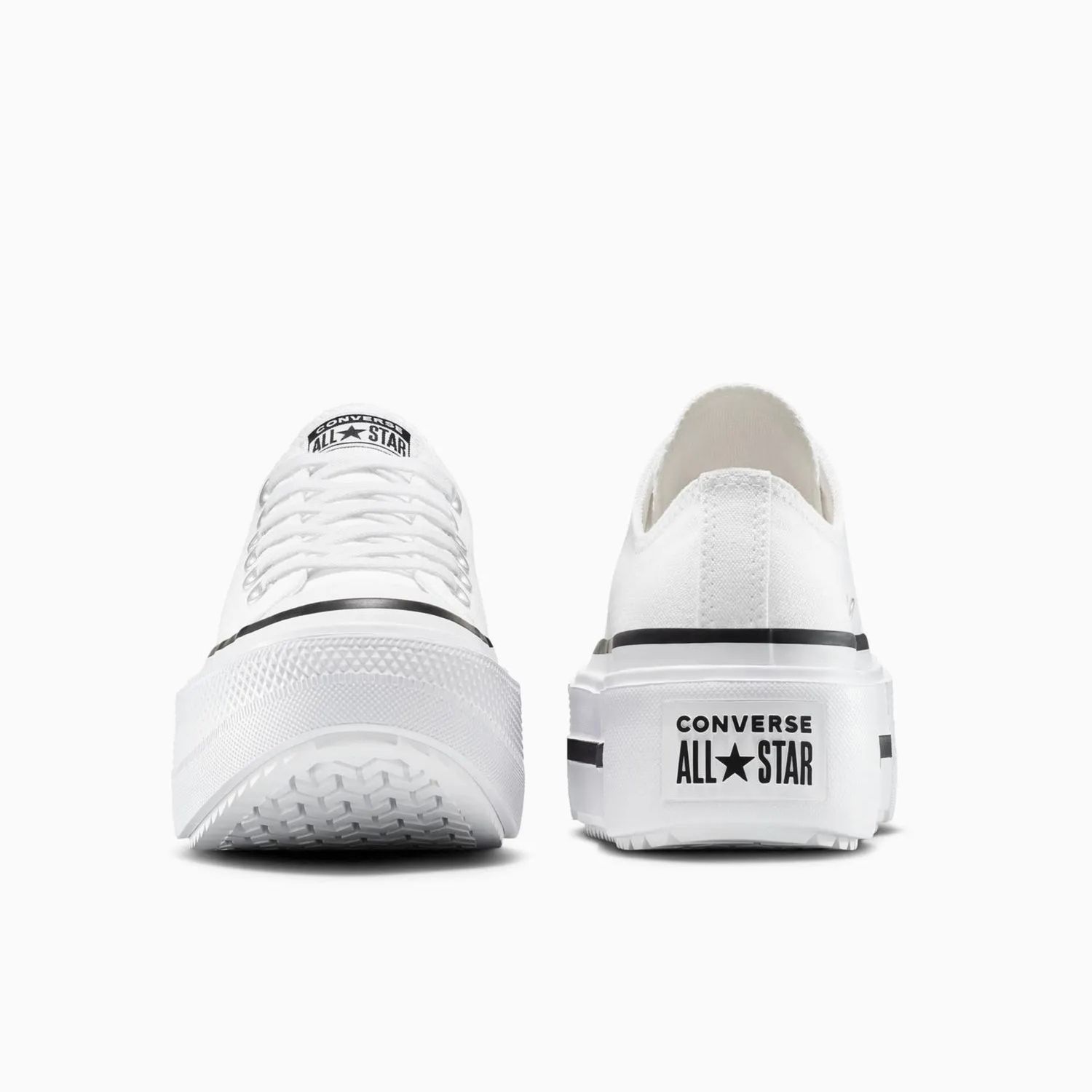 CONVERSE UNISEX CT LIFT DOUBLE STACK LOW - WHITE/BLACK/WHITE