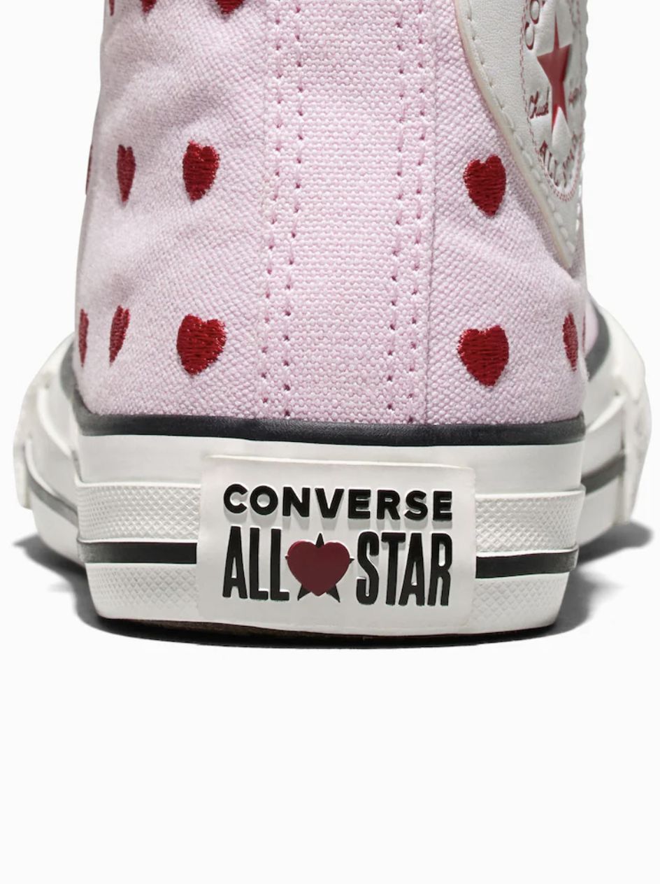 CONVERSE YOUTH KID CT HEARTS AND ROSES HI - NEW FOUND BLOOM/VINTAGE WHITE/BLACK