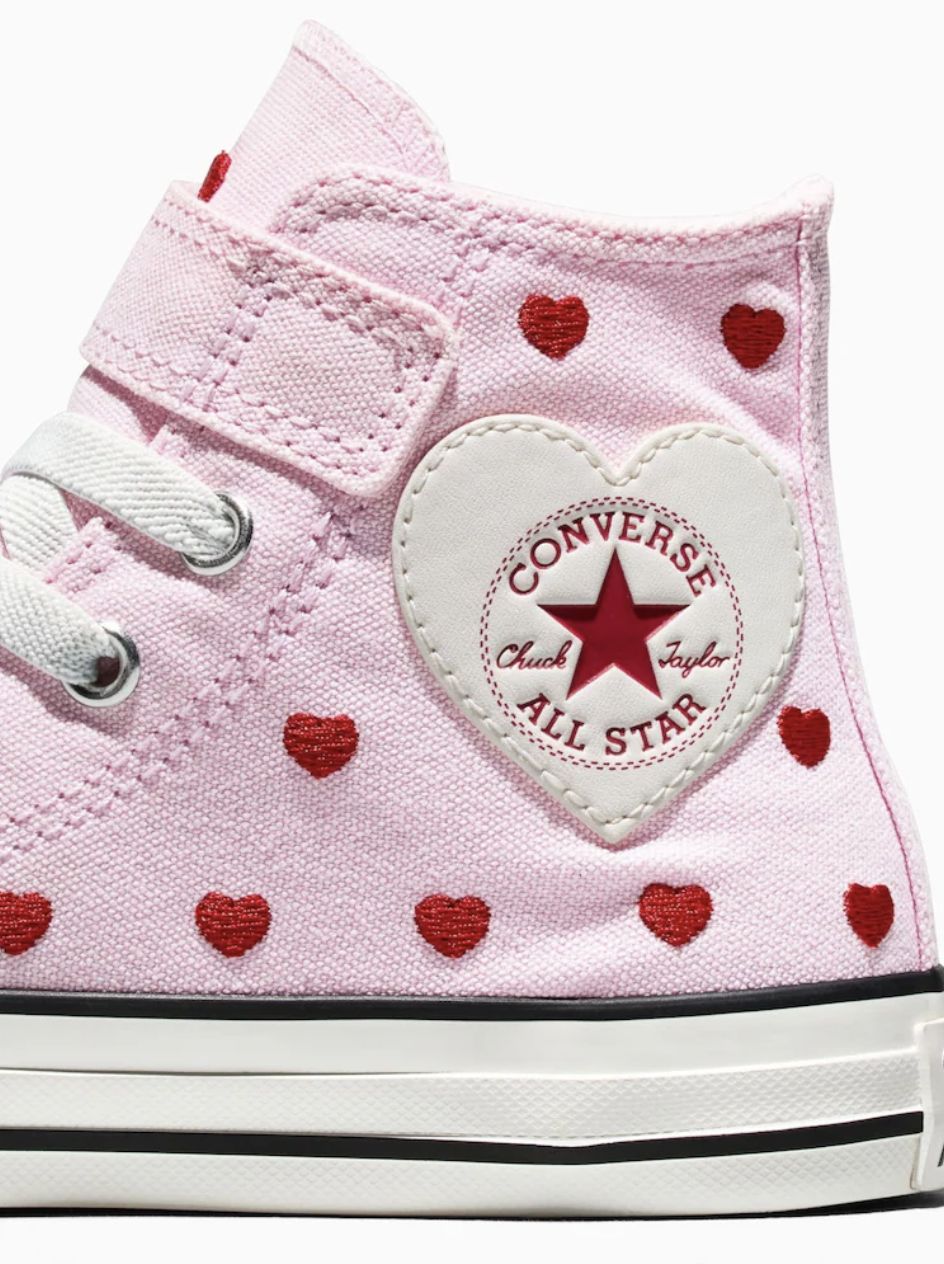 CONVERSE YOUTH KID CT HEARTS AND ROSES HI - NEW FOUND BLOOM/VINTAGE WHITE/BLACK