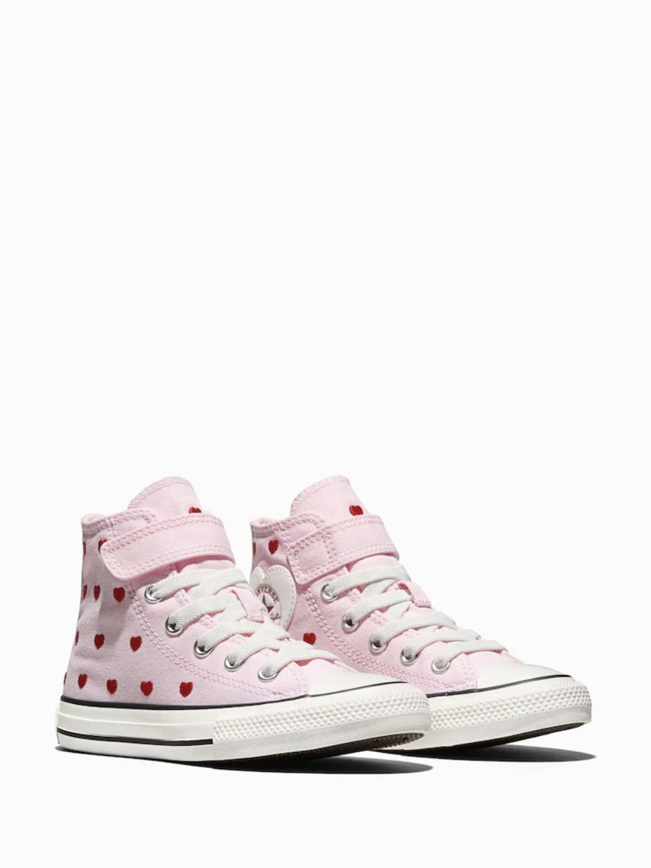 CONVERSE YOUTH KID CT HEARTS AND ROSES HI - NEW FOUND BLOOM/VINTAGE WHITE/BLACK