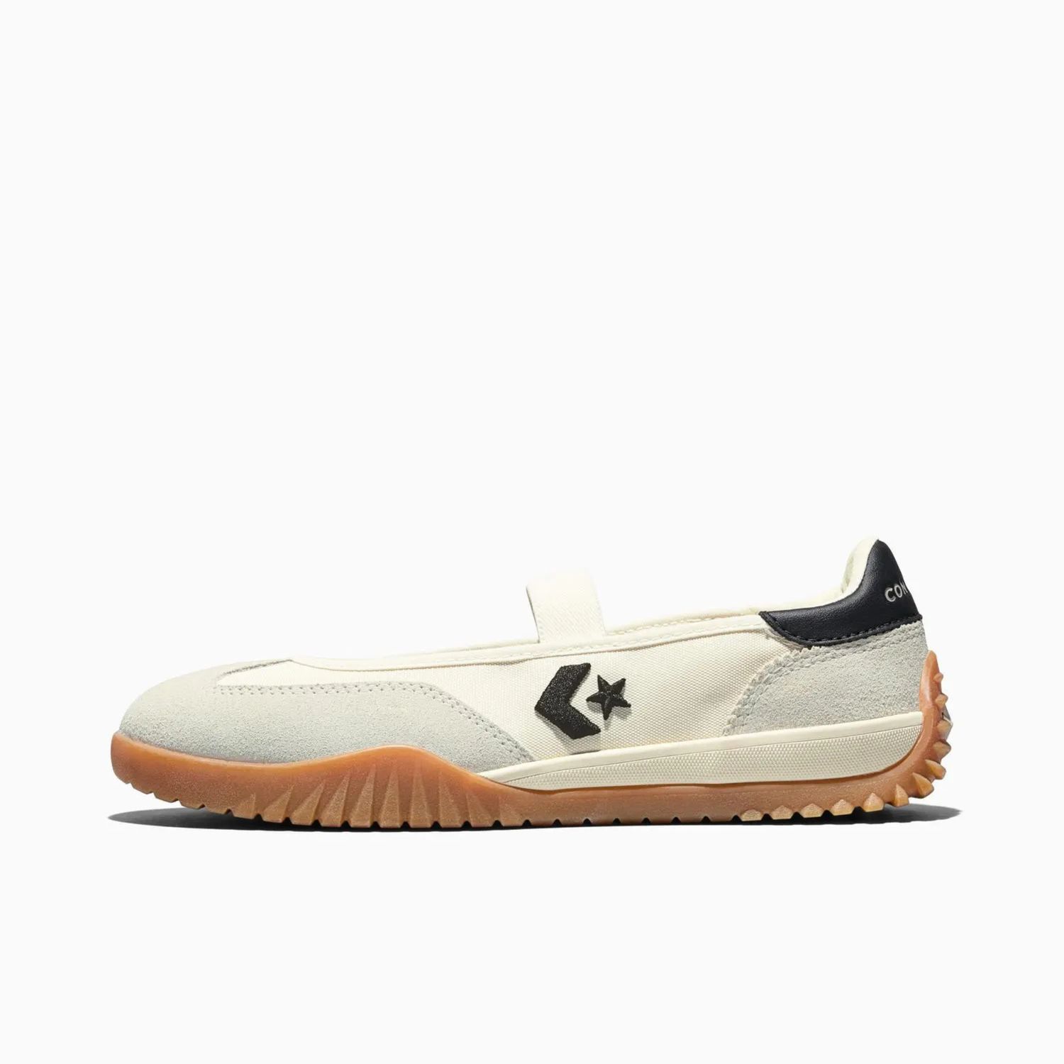 CONVERSE UNISEX RUN STAR TRAINER BALLET FLAT - EGRET/BLACK/GUM