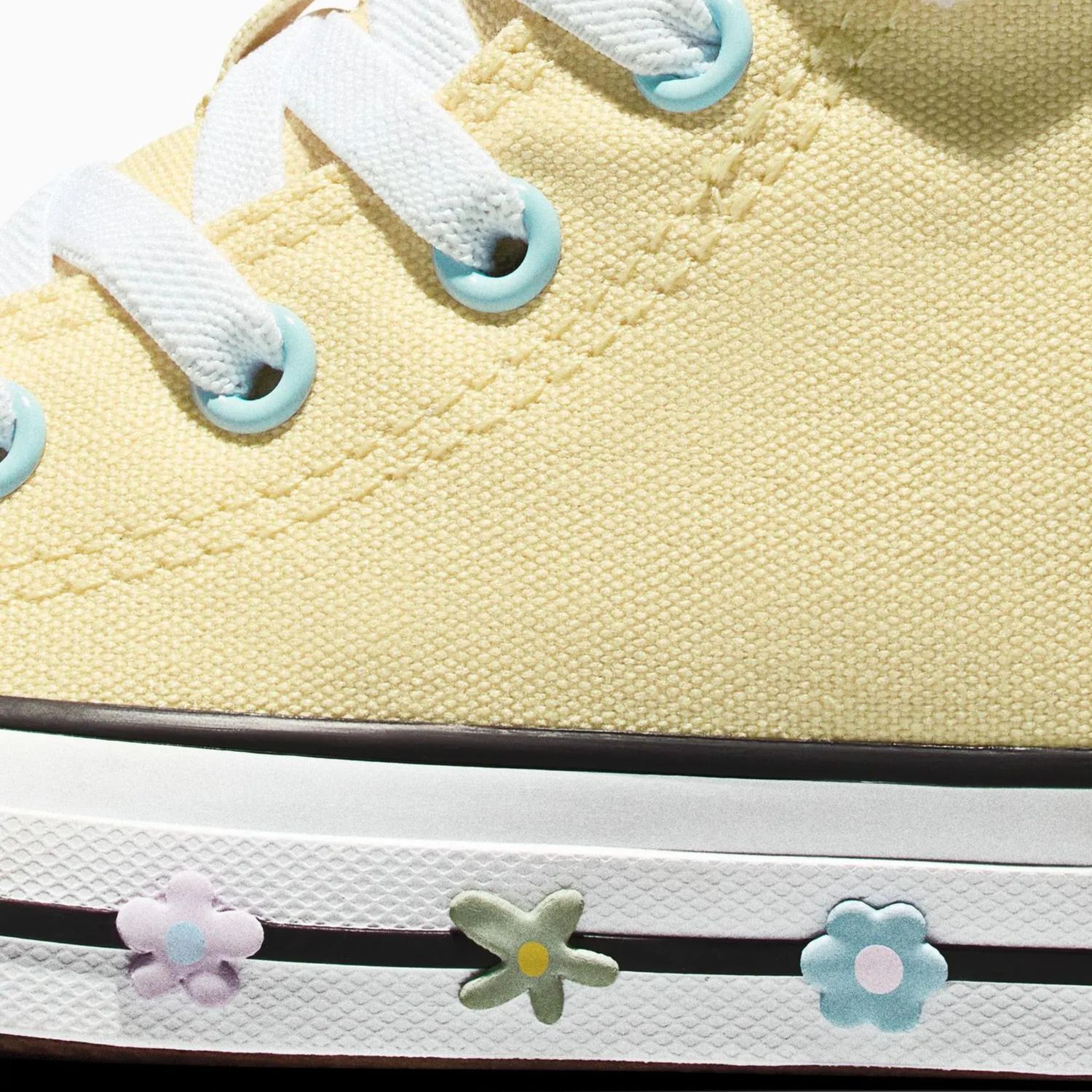 CONVERSE YOUTH KID CT BUBBLE FLOWERS HI - GOLDEN VIEW/WHITE/BLACK