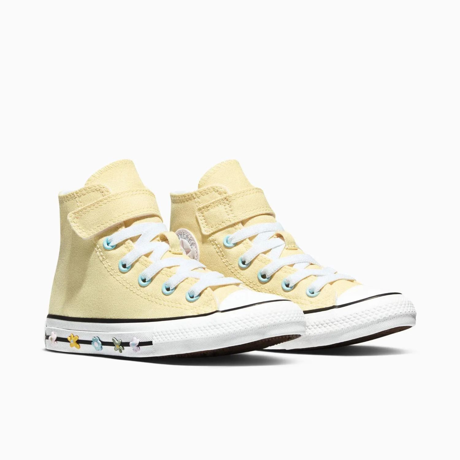 CONVERSE YOUTH KID CT BUBBLE FLOWERS HI - GOLDEN VIEW/WHITE/BLACK