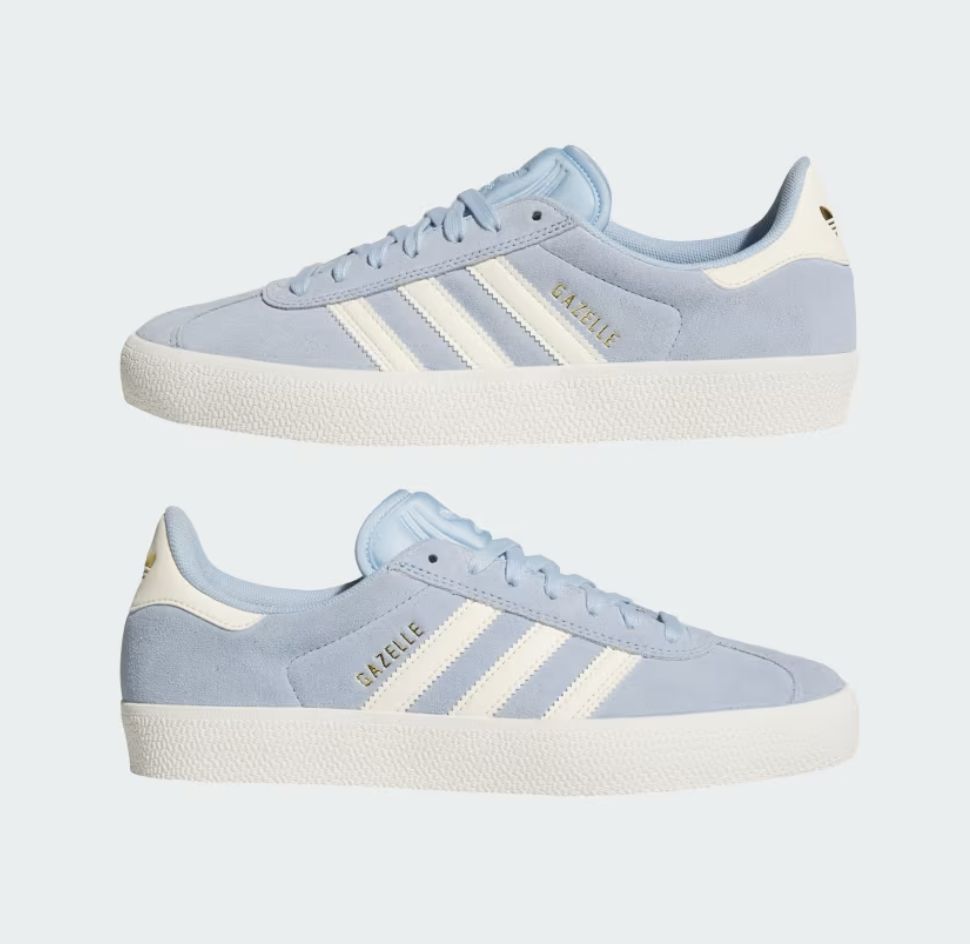 ADIDAS UNISEX GAZELLE ADV - CLEAR SKY / CREAM WHITE / CHALK WHITE