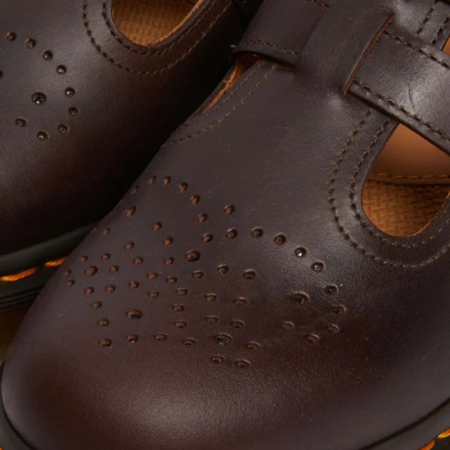 DR MARTENS 8065 MARY JANE -  DARK BROWN CRAZY HORSE