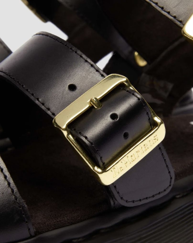 DR MARTENS GRYPHON STRAP SANDAL - BLACK ATLAS