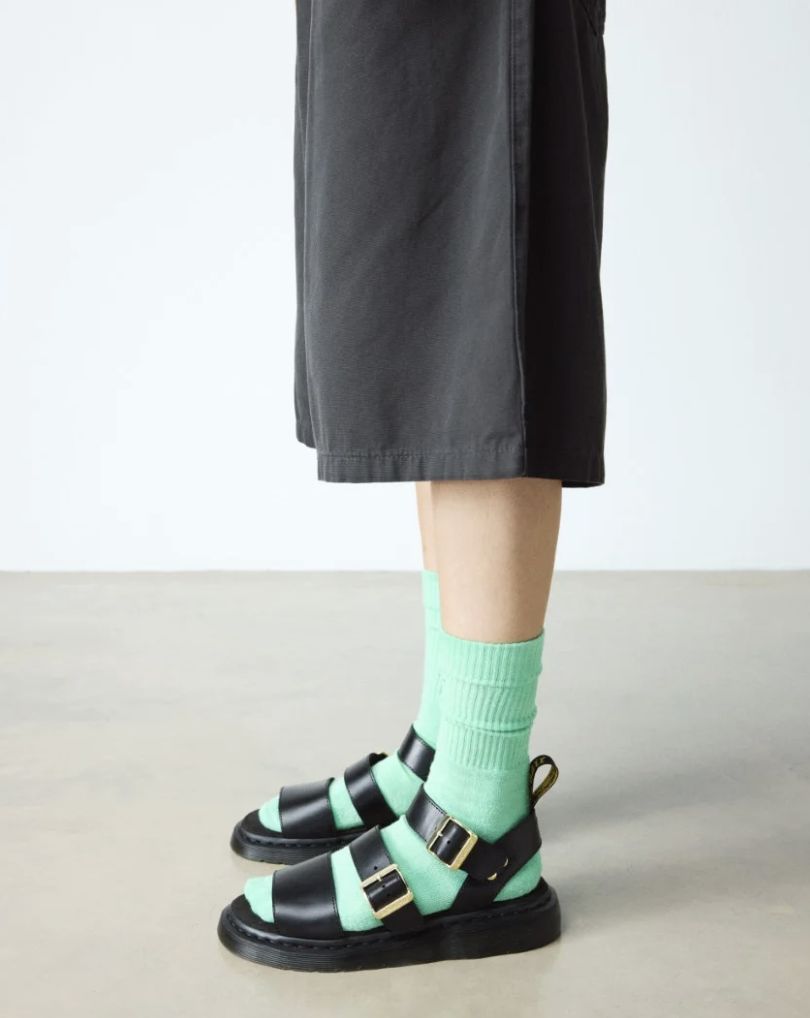 DR MARTENS GRYPHON STRAP SANDAL - BLACK ATLAS