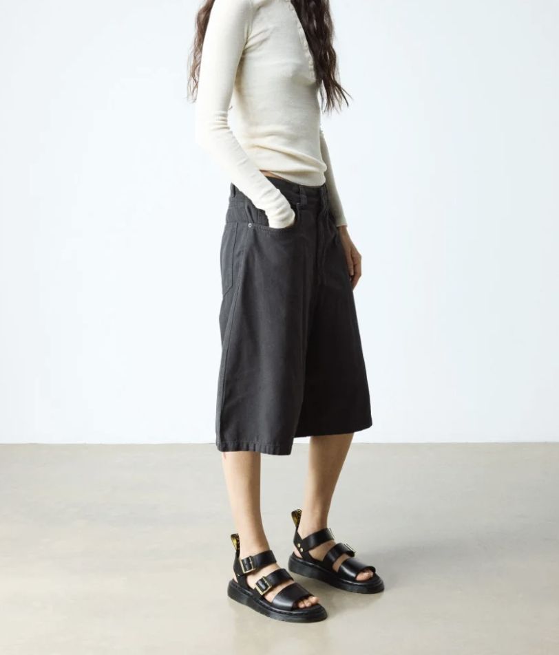 DR MARTENS GRYPHON STRAP SANDAL - BLACK ATLAS