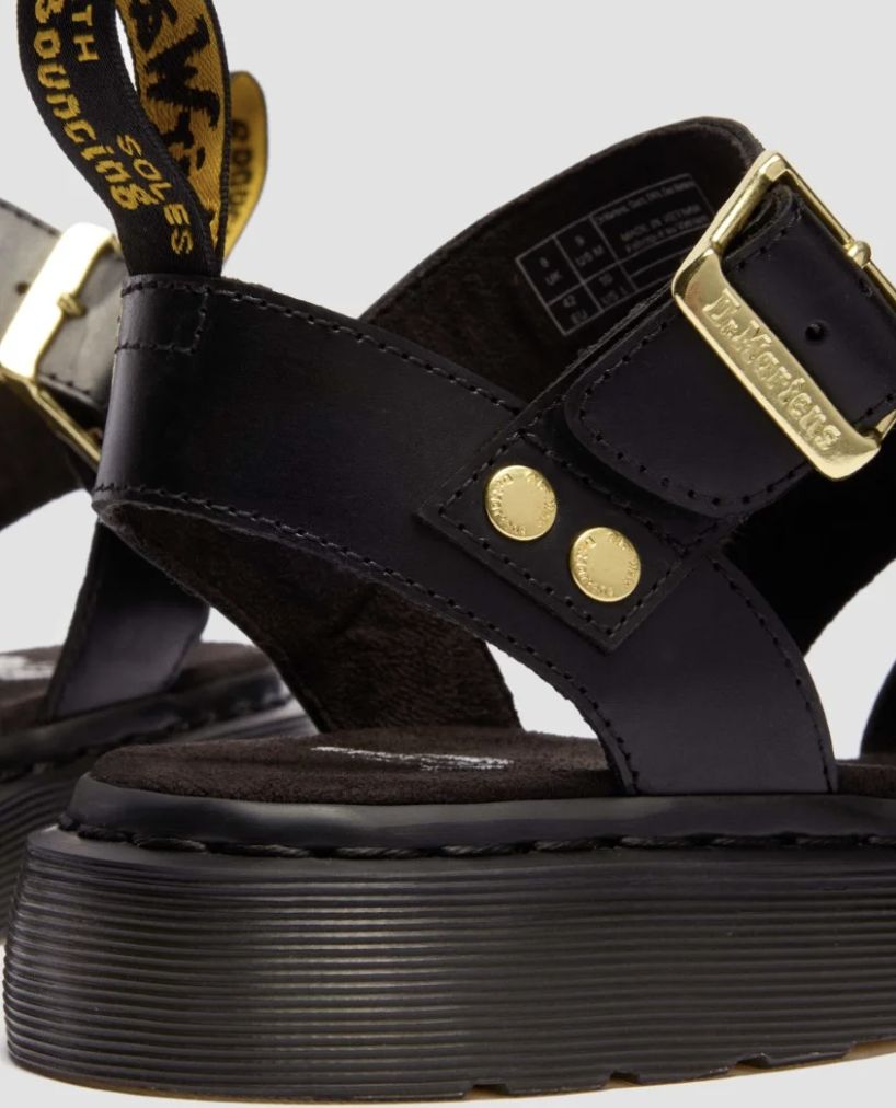DR MARTENS GRYPHON STRAP SANDAL - BLACK ATLAS