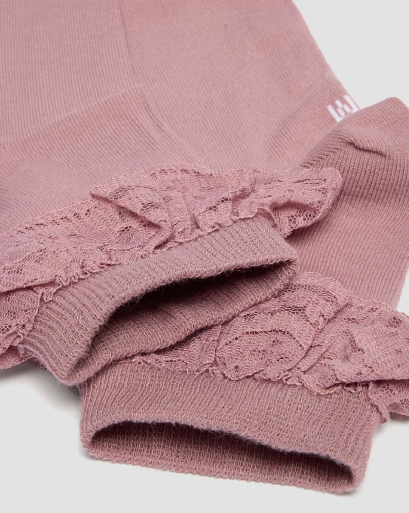 DR MARTENS FRILL SOCK - DUSTY ROSE