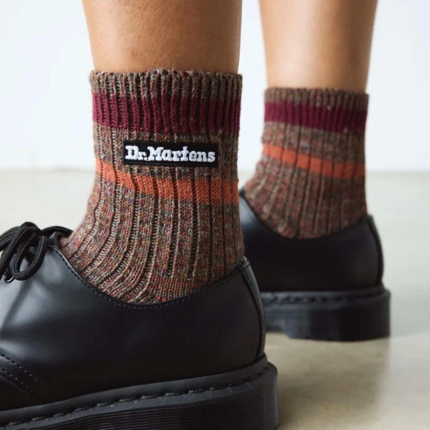 DR MARTENS SHORT MARLE SOCK - SIENNA BROWN