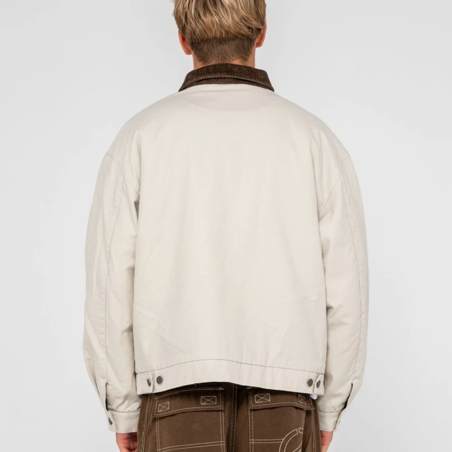 RUSTY MENS WOOKIE WORKWEAR JACKET - ABBEY STONE