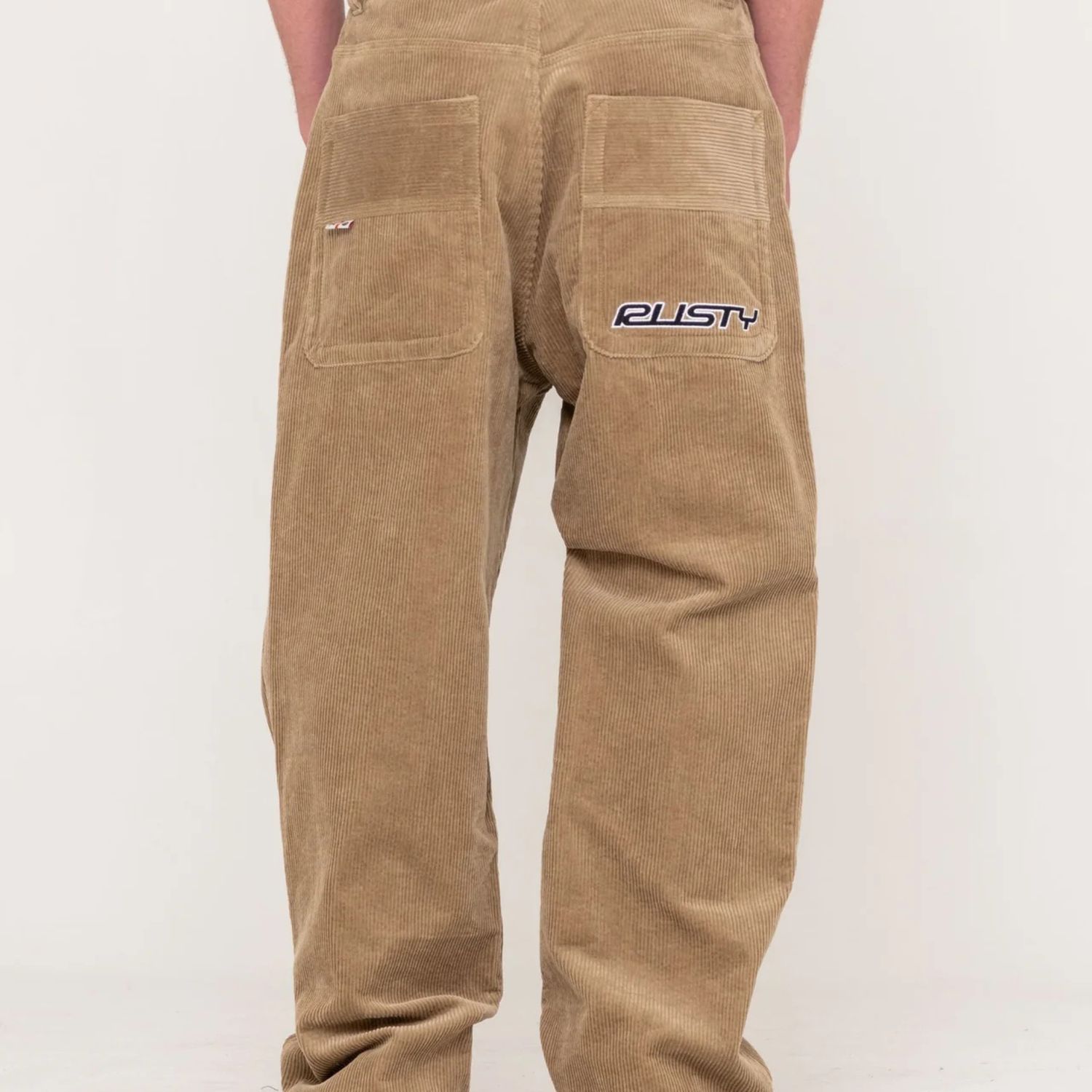 RUSTY MENS FLIP DADDY CORD PANT - KHAKI