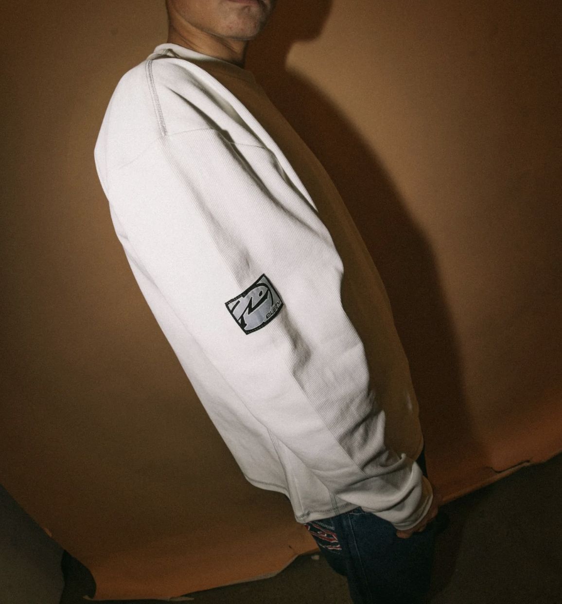 RUSTY MENS SLACK JACK L/S HEAVY TEE - WHITE