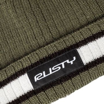 RUSTY MENS BONES REVERSIBLE BEANIE - SHADOW ARMY