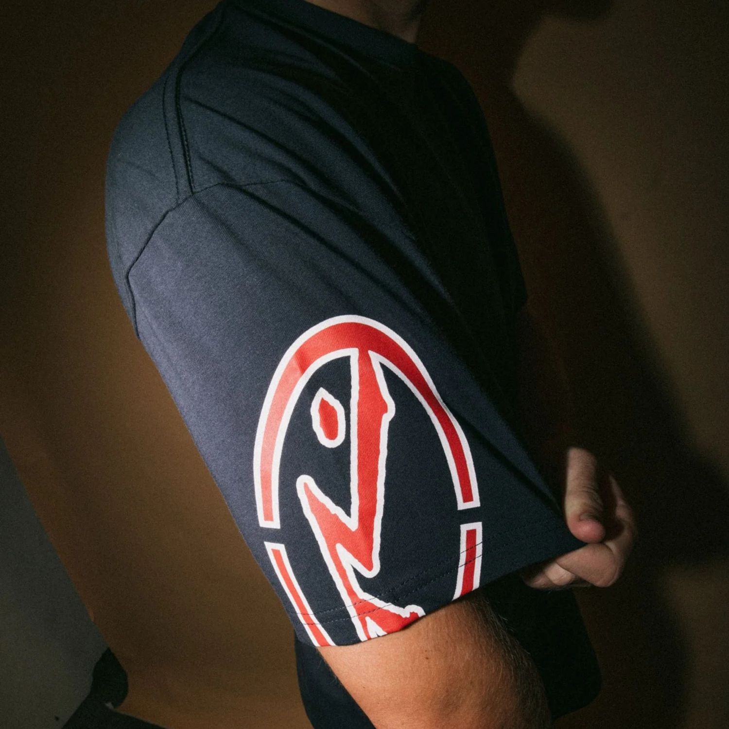 RUSTY MENS GLAZE-R S/S TEE - NAVY BLUE