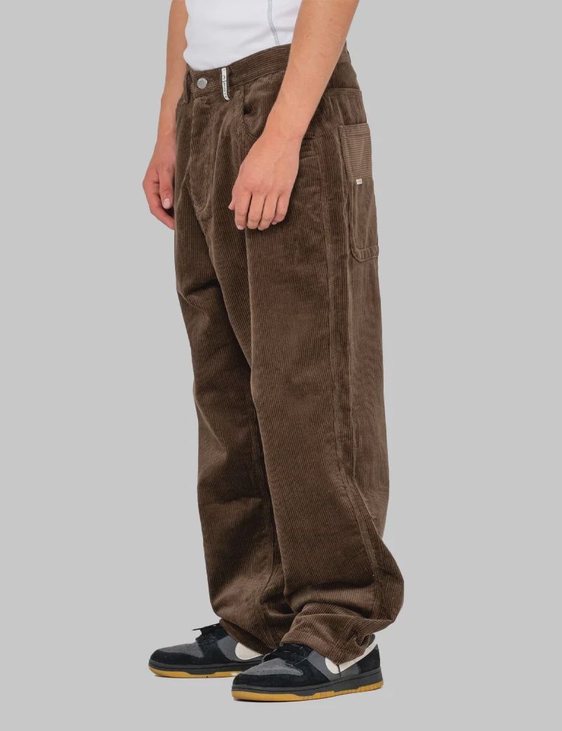 RUSTY MENS FLIP DADDY CORD PANT - DARK CHOC