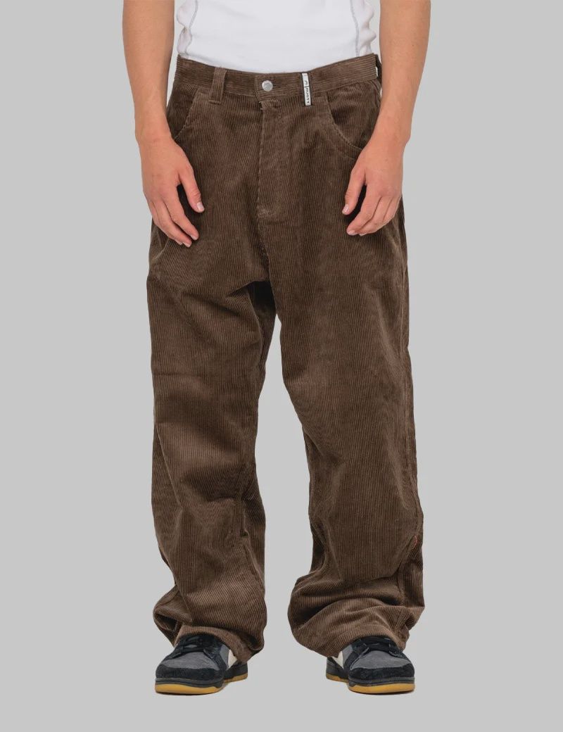 RUSTY MENS FLIP DADDY CORD PANT - DARK CHOC