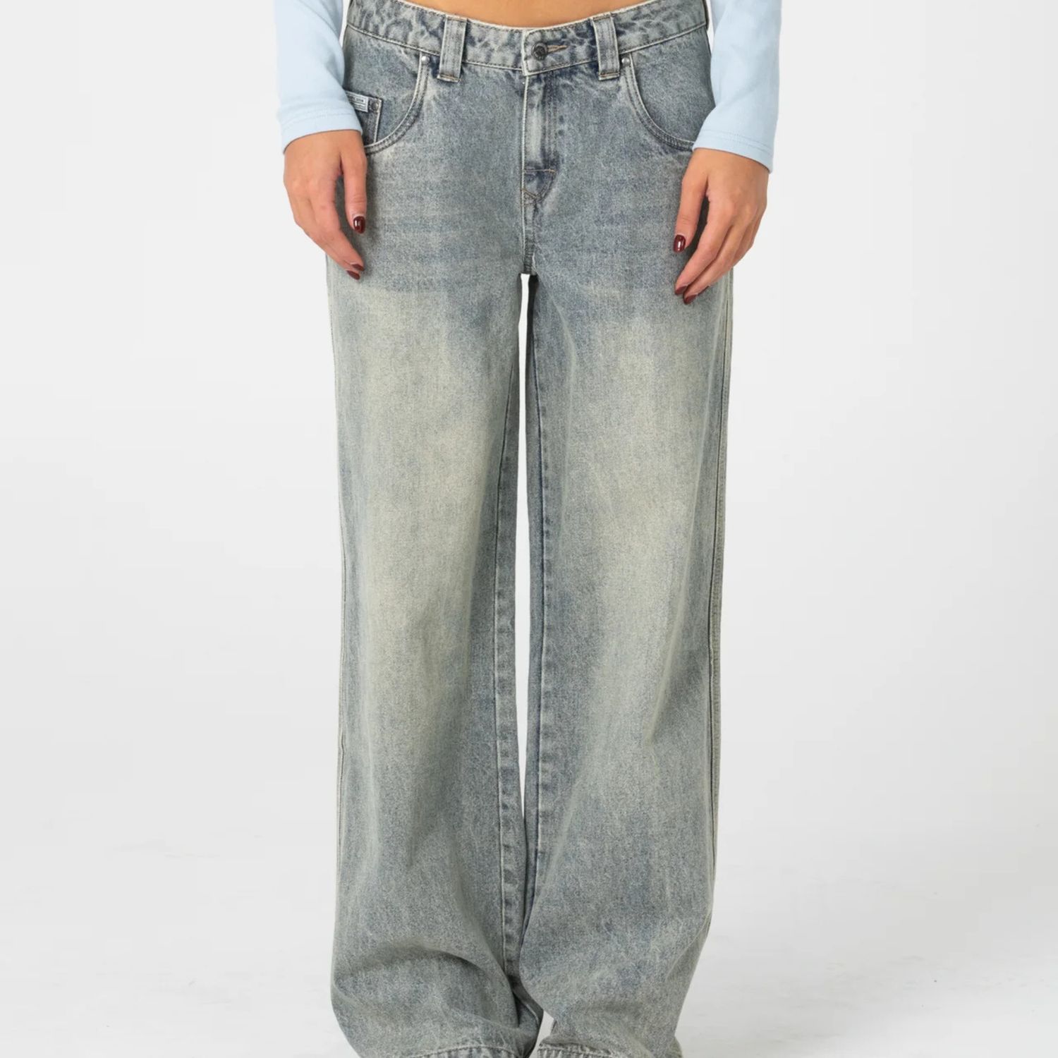 RUSTY WOMENS LUCY LOOSE LOW RISE JEAN - DIRTY DAWG