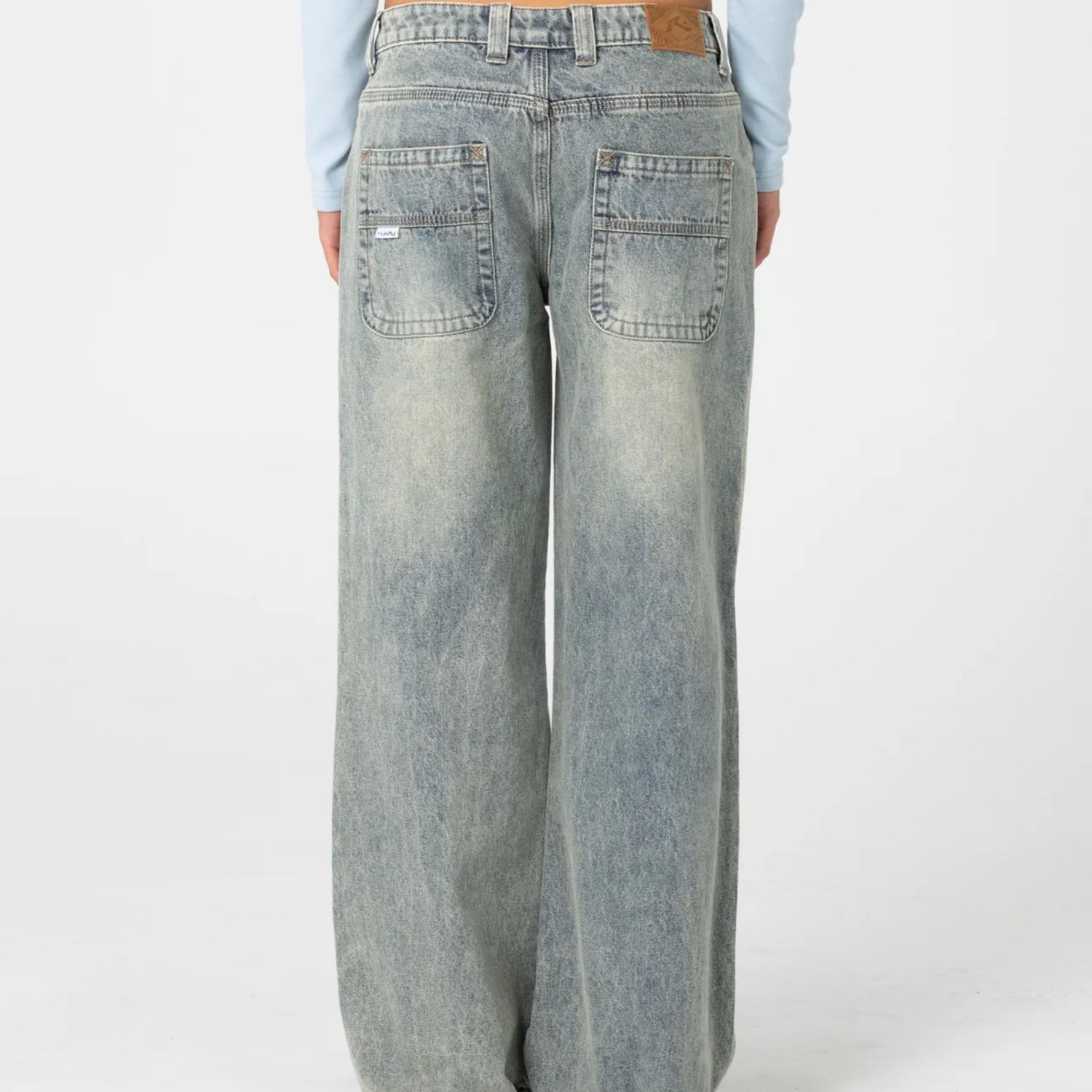 RUSTY WOMENS LUCY LOOSE LOW RISE JEAN - DIRTY DAWG