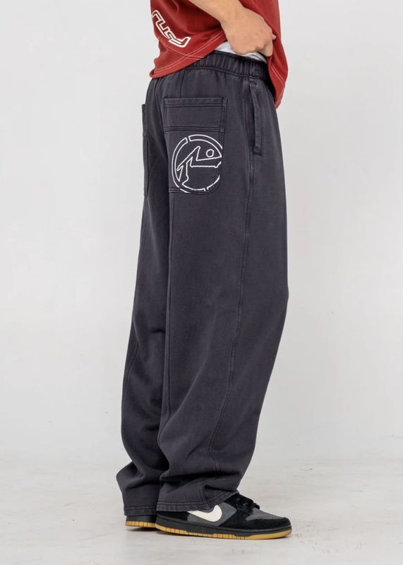 RUSTY MENS BIG DAWG TRACK PANT - BLACK