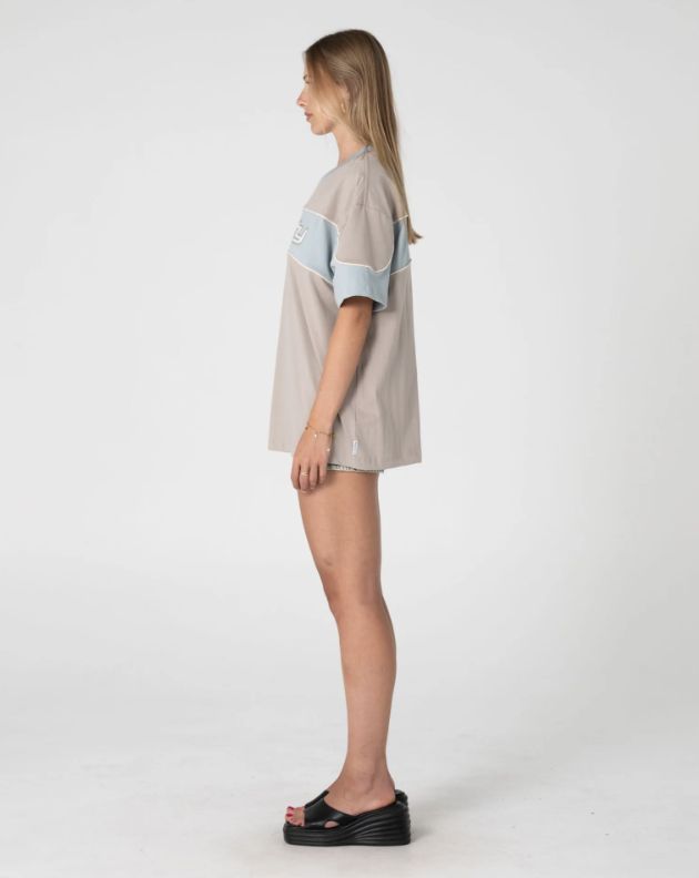 RUSTY WOMENS KINETIC OVERSIZE S/S TEE -  / ULTIMATE GREY