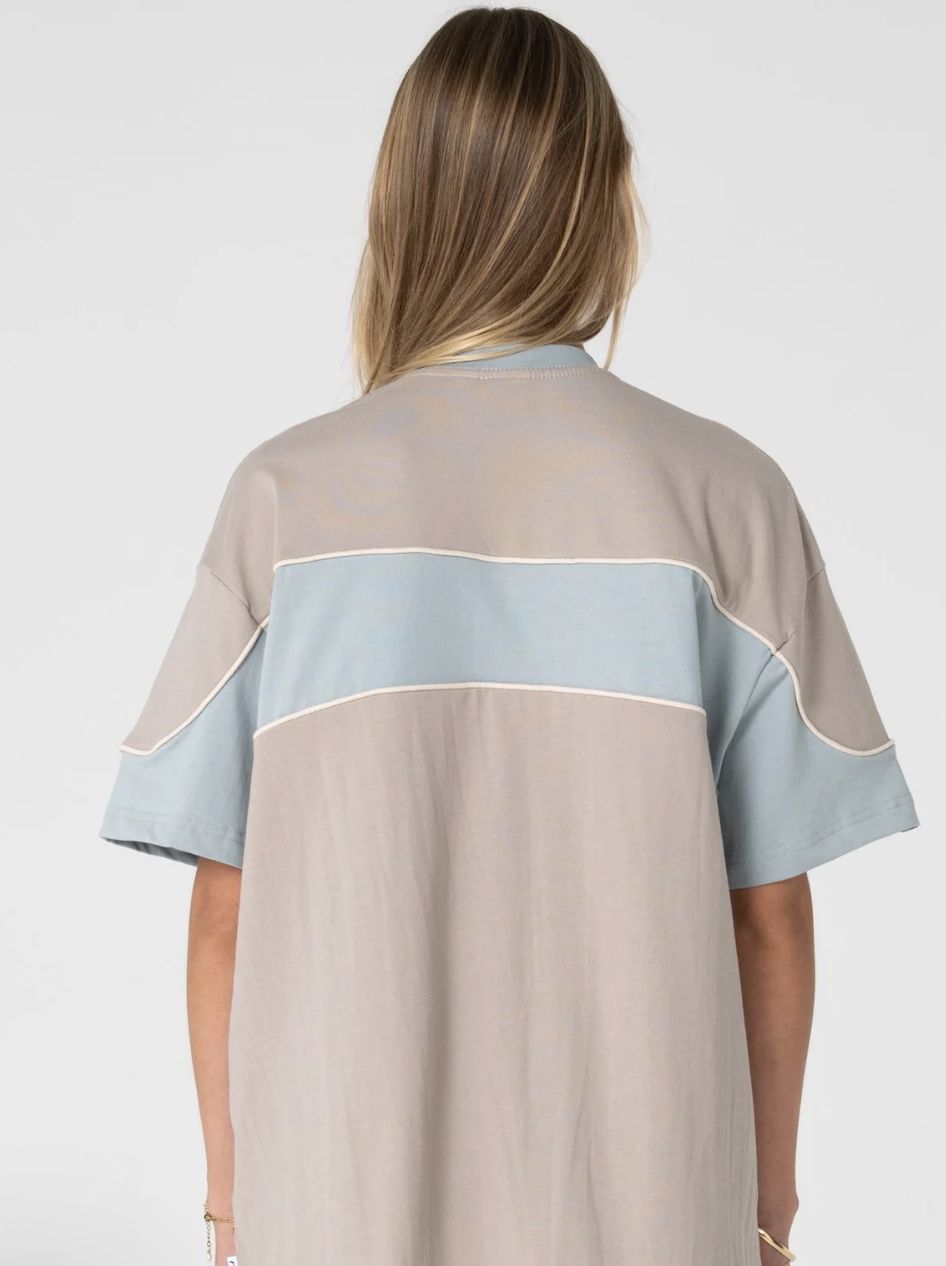 RUSTY WOMENS KINETIC OVERSIZE S/S TEE -  / ULTIMATE GREY