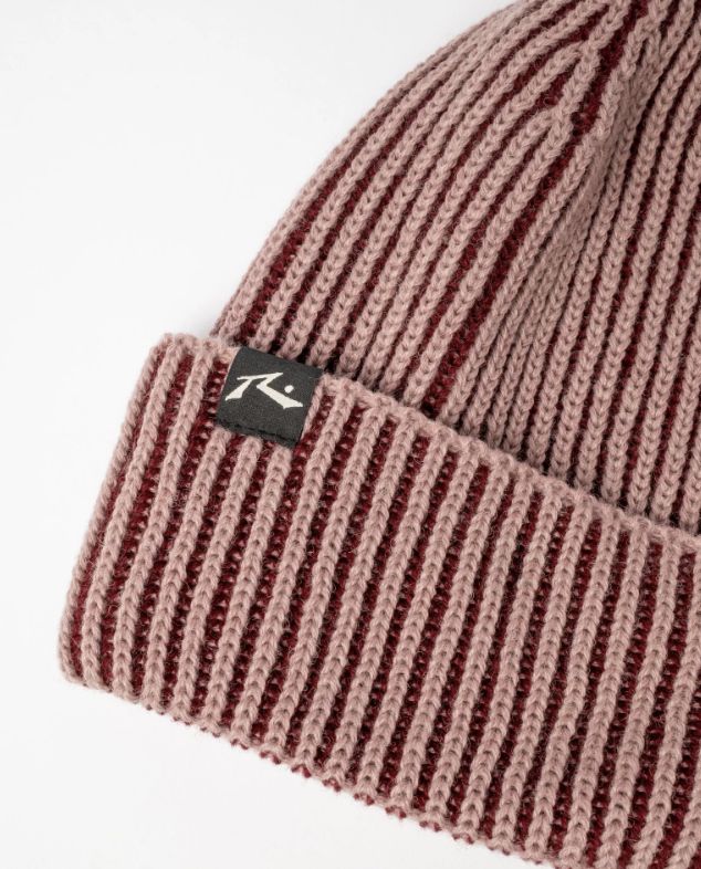 RUSTY WOMENS PIXEL BEANIE - BURGANDY