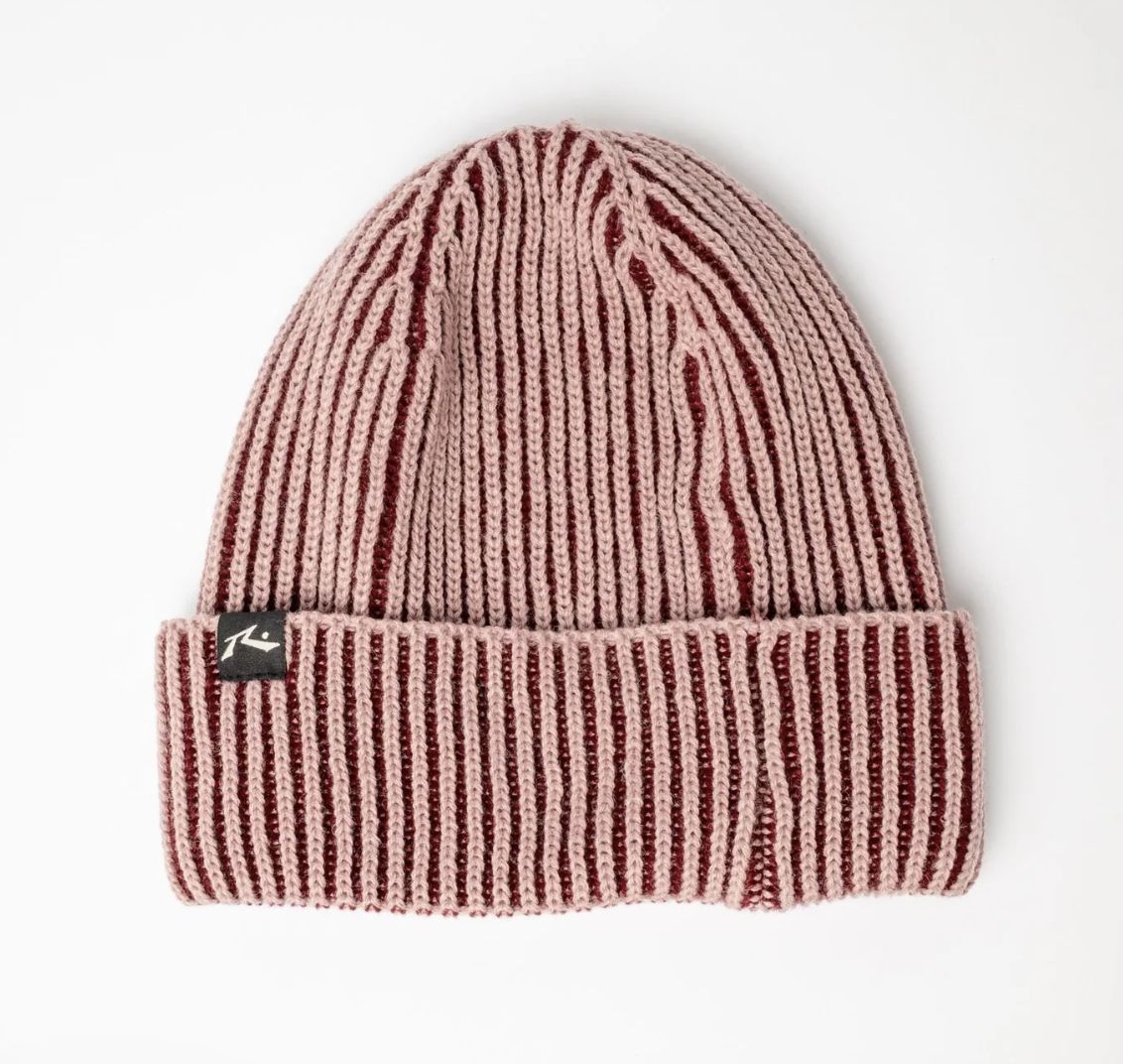 RUSTY WOMENS PIXEL BEANIE - BURGANDY