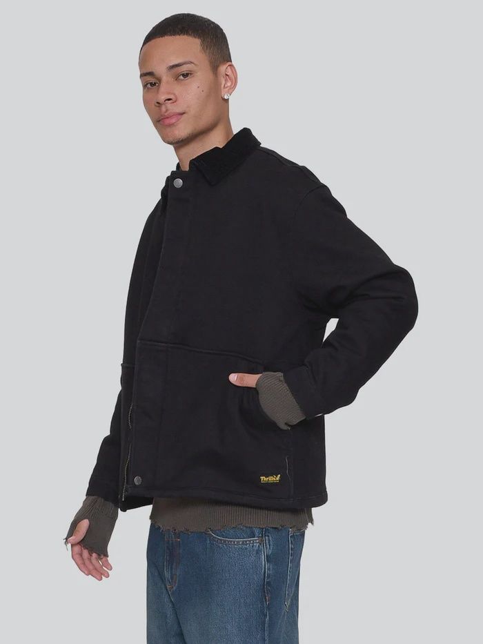 THRILLS MENS THRILLS UNION JACKET - PIRATE BLACK