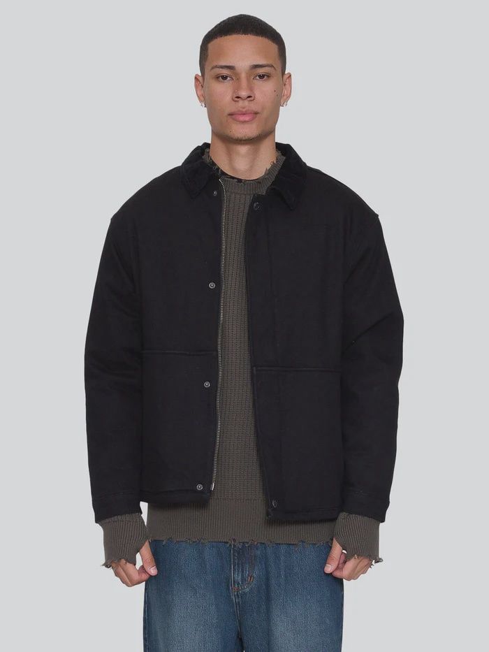 THRILLS MENS THRILLS UNION JACKET - PIRATE BLACK