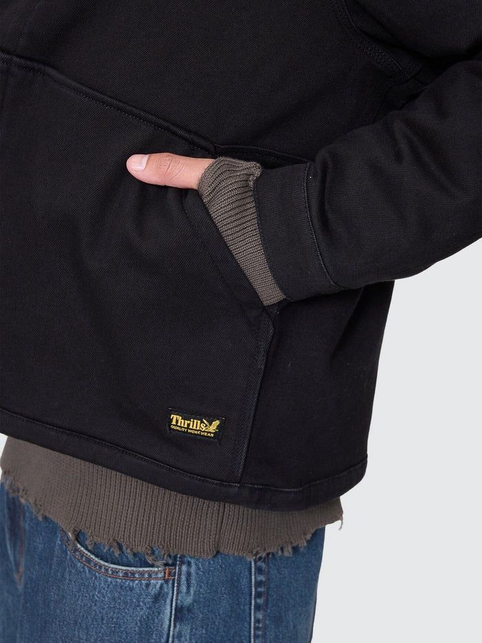 THRILLS MENS THRILLS UNION JACKET - PIRATE BLACK