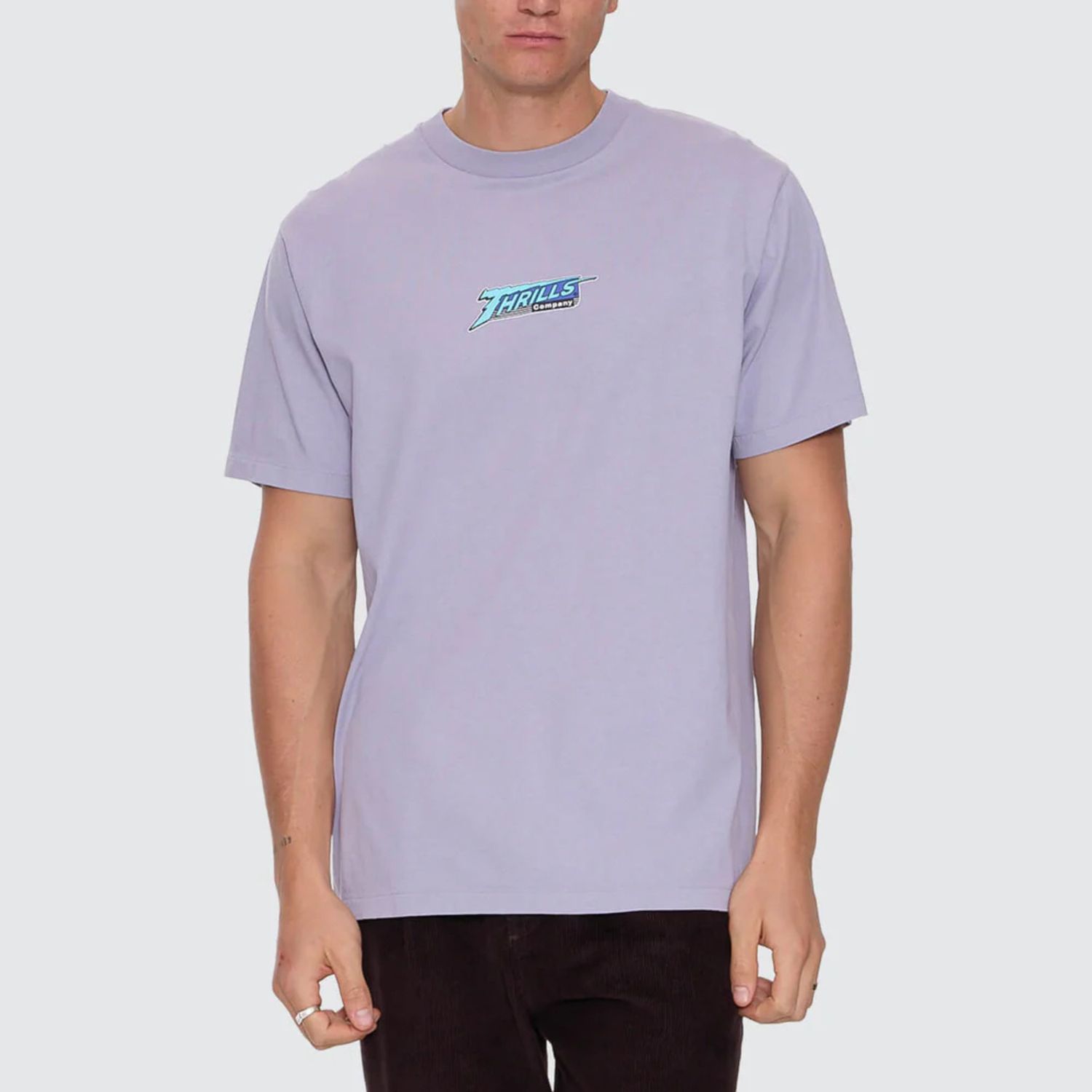 THRILLS MENS HEAVY VOLTAGE MERCH FIT TEE - VIOLET HAZE
