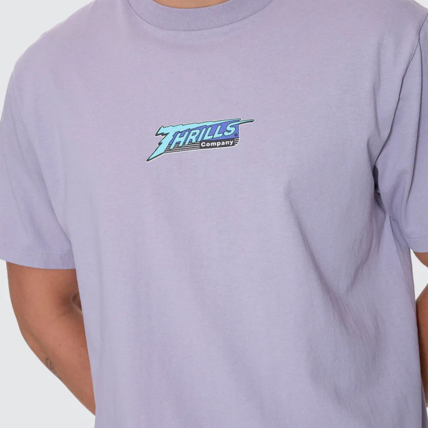 THRILLS MENS HEAVY VOLTAGE MERCH FIT TEE - VIOLET HAZE