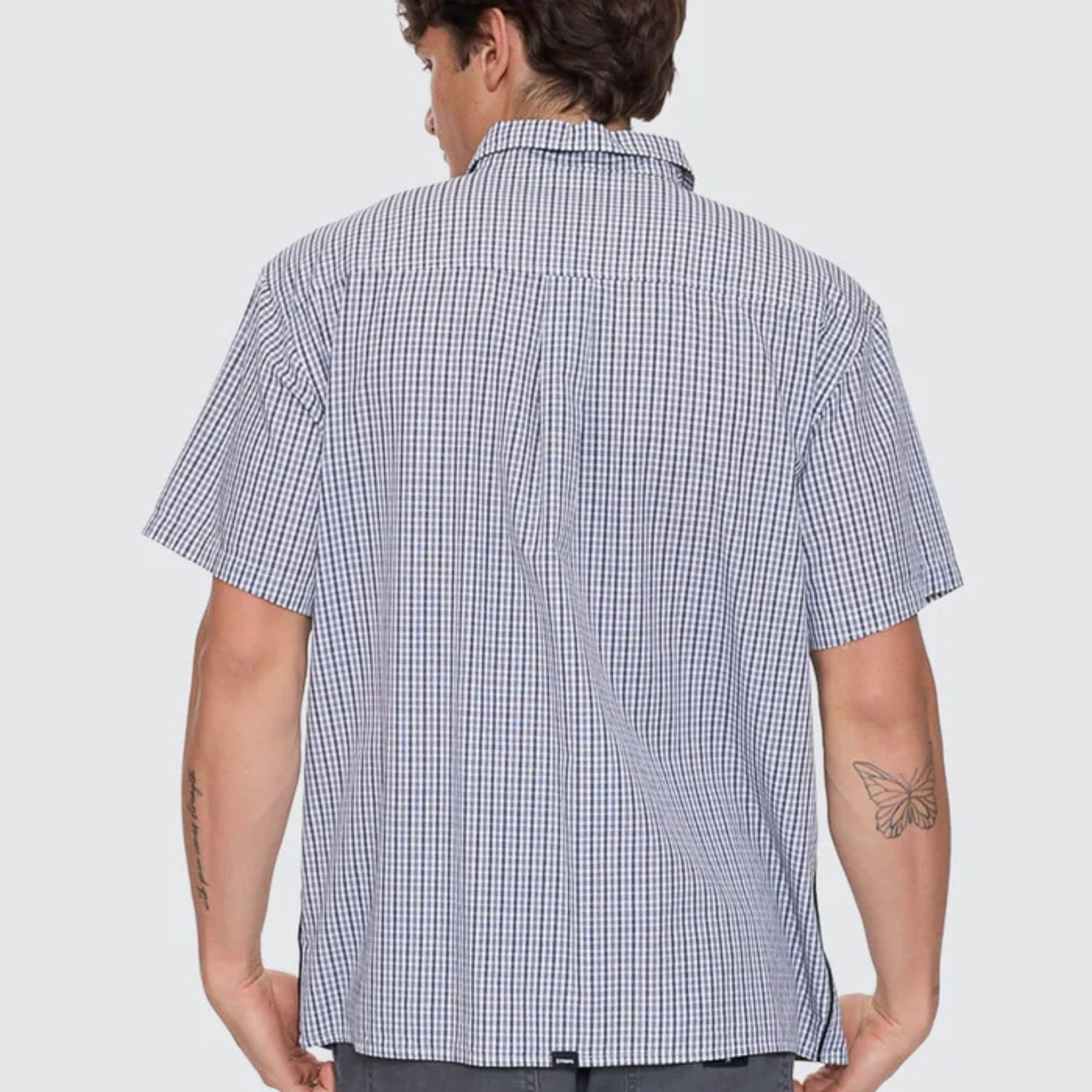 THRILLS MENS HEAVY VOLTAGE CROPPED SHORT SLEEVE SHIRT - WHITE