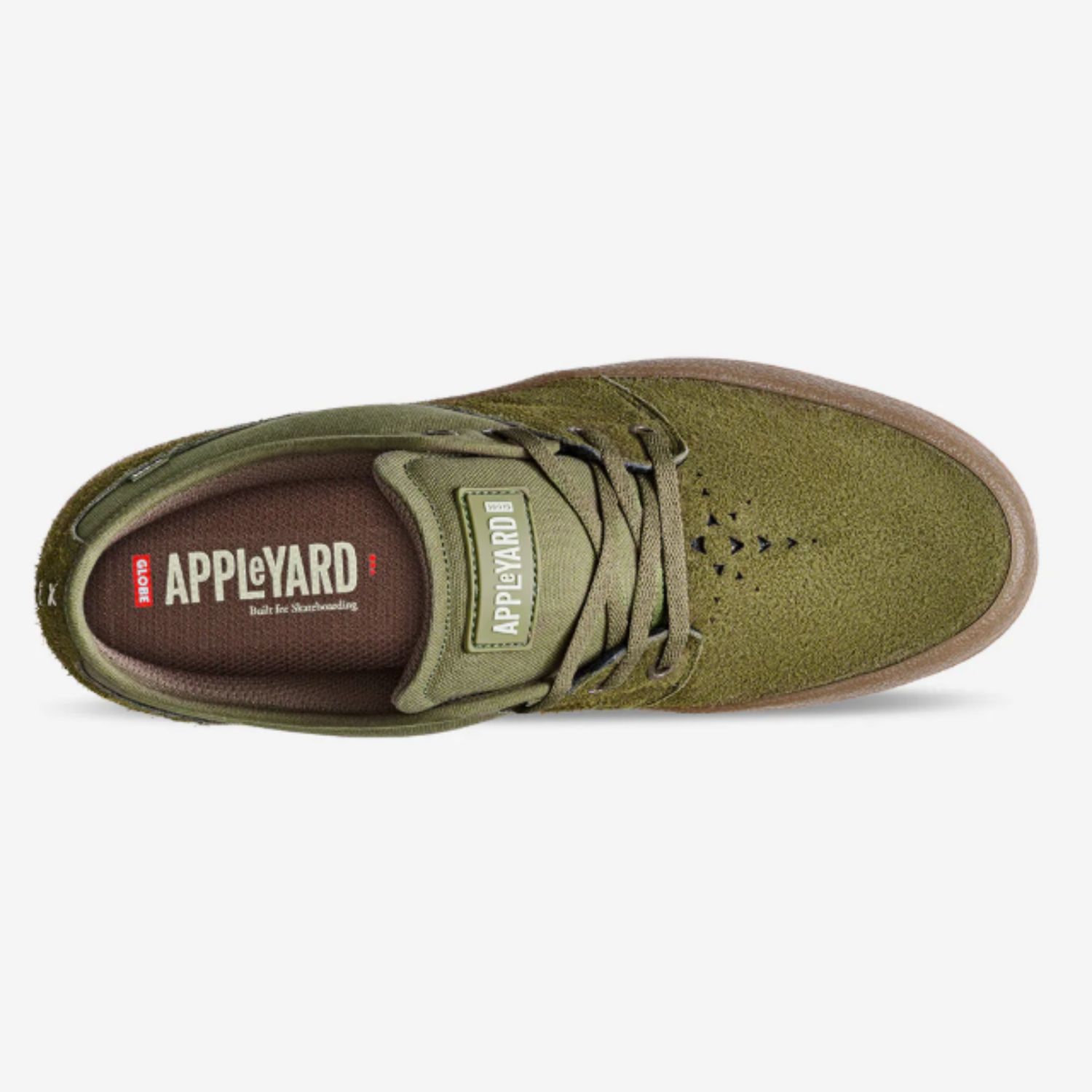 GLOBE MENS MAHALO SHOE - MILITARY OLIVE / CREPE