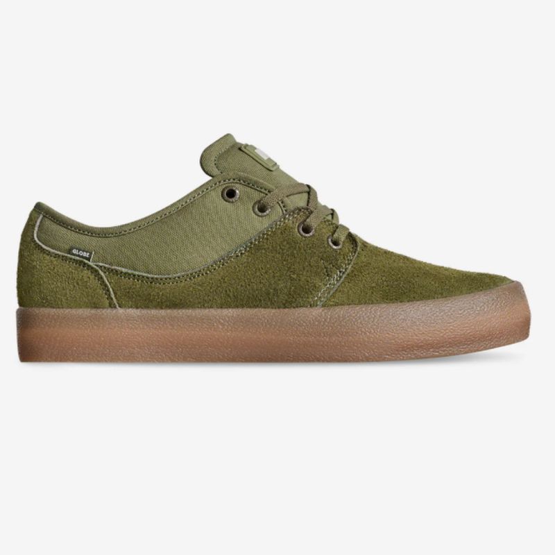 GLOBE MENS MAHALO SHOE - MILITARY OLIVE / CREPE